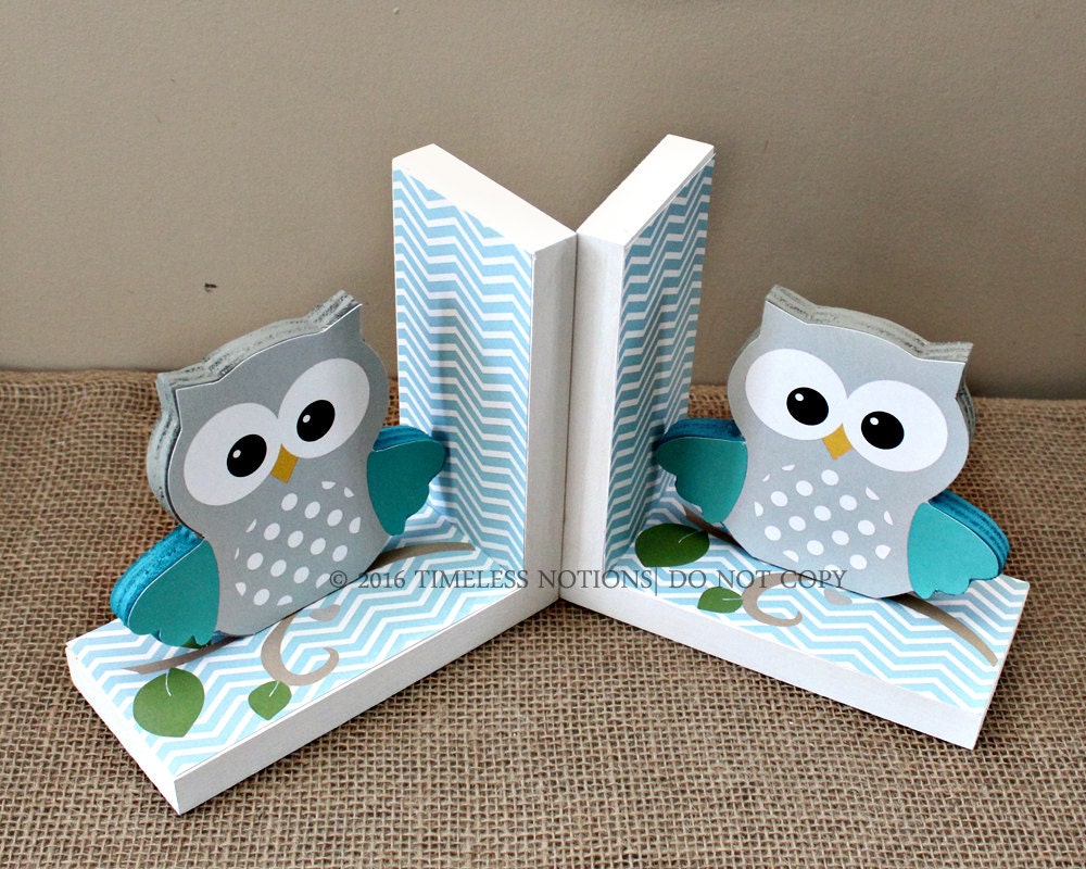 Baby Owl Bookends Owl Nursery Decor Baby Shower Gift