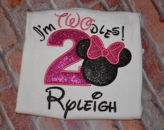 Minnie Mouse birthday shirt/Minnie Mouse Birthday/I'm Twodoles Birthday shirt/Oh Toodles