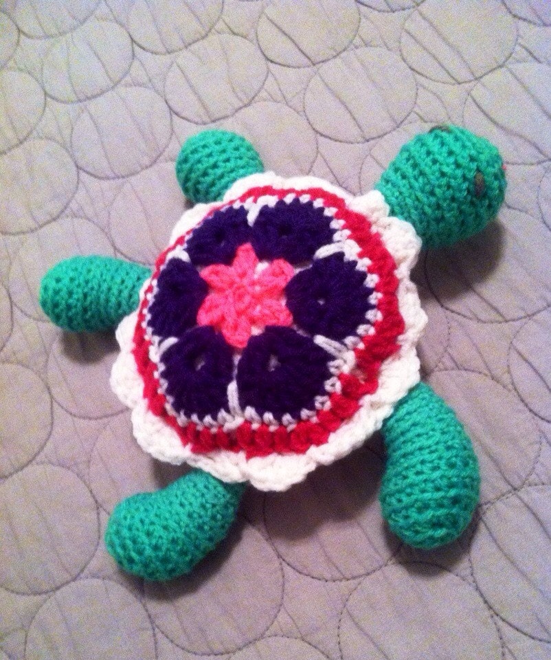 crochet turtle plush