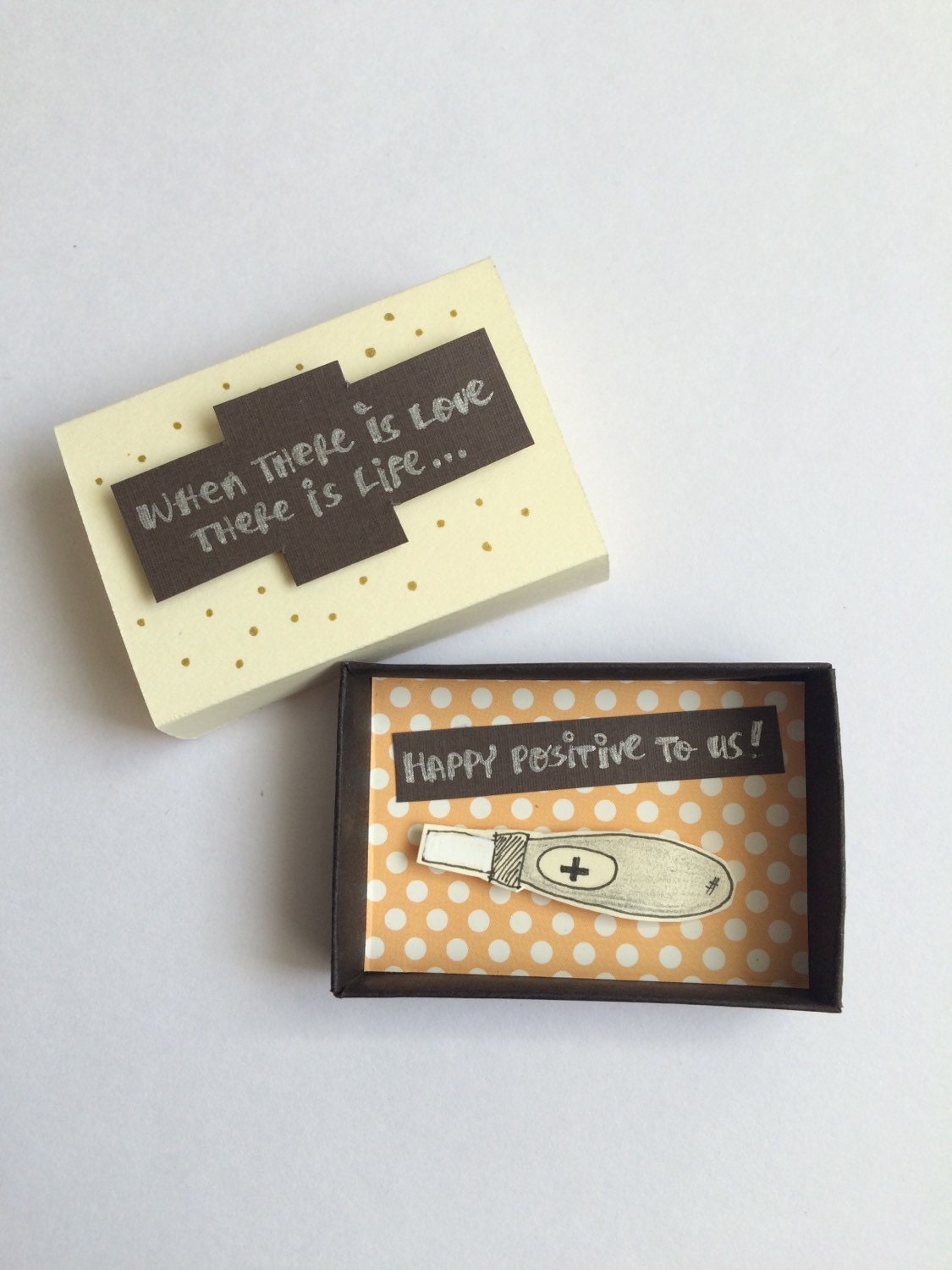 Baby announcement / reveal /greeting card / gift box / gift