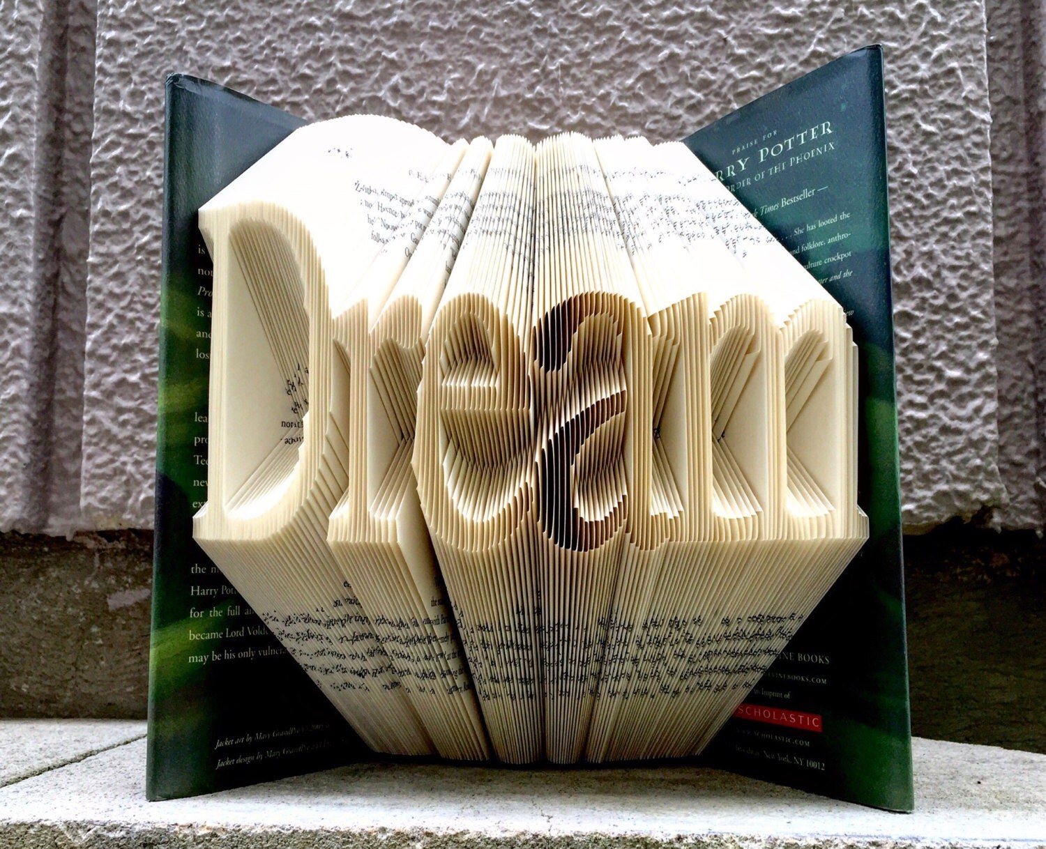 Book folding Name Finished Book