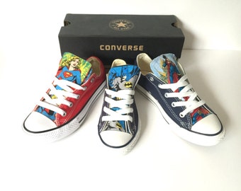 DC Comics Converse Shoes, Justice League Shoes, Superman Converse, Batman, Wonderwoman Supergirl, The Flash Converse, Green Lantern