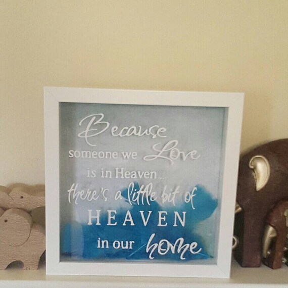 Memorial Shadow Box Frame 3D Because by CraveCraftsHandmade