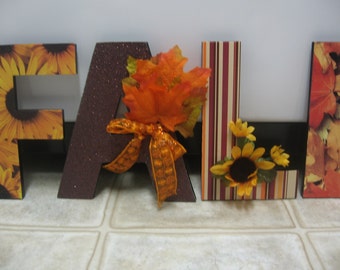 Fall Wall Decor fall letters | etsy Fall Wall Decor fall letters | etsy