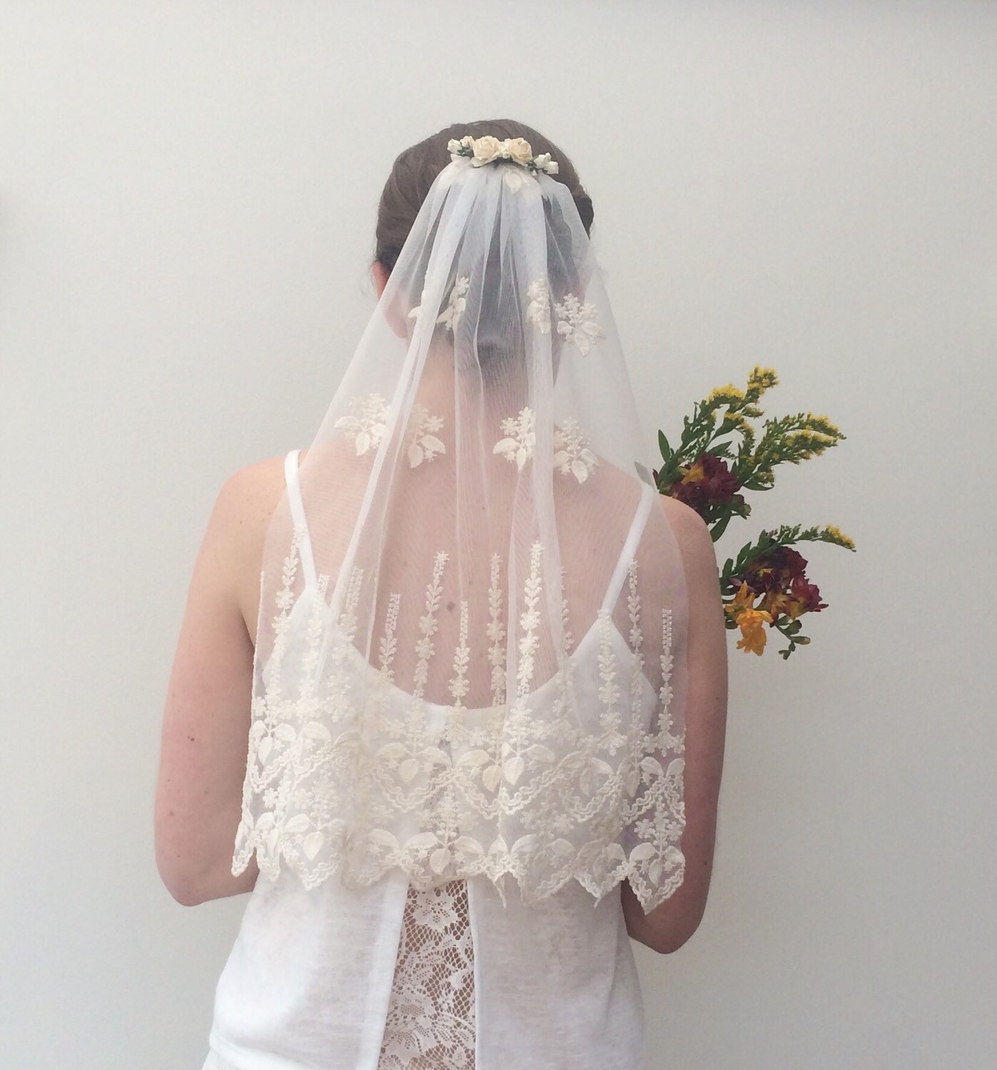 Rustic Wedding Veil 6