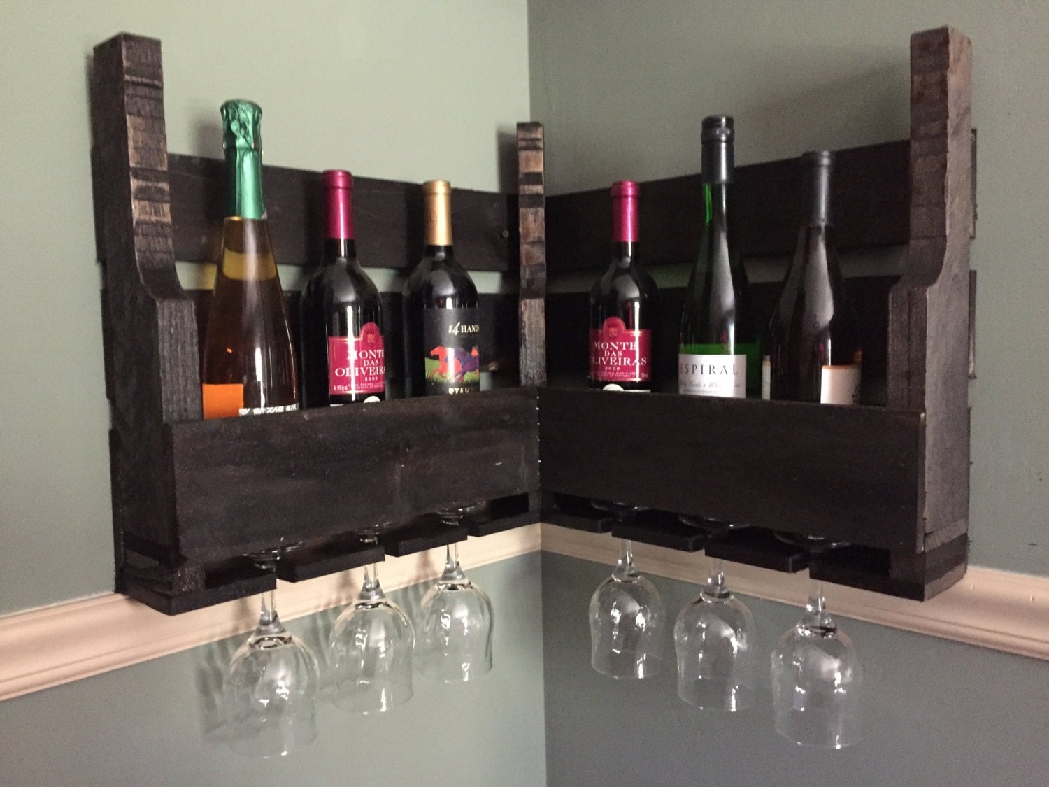 Rustic Corner Wine Rack Primitive Corner Wine Rack Rustic