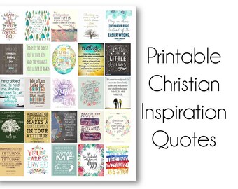 Printable Christian Inspiration Quotes by OldfieldDesigns on Etsy