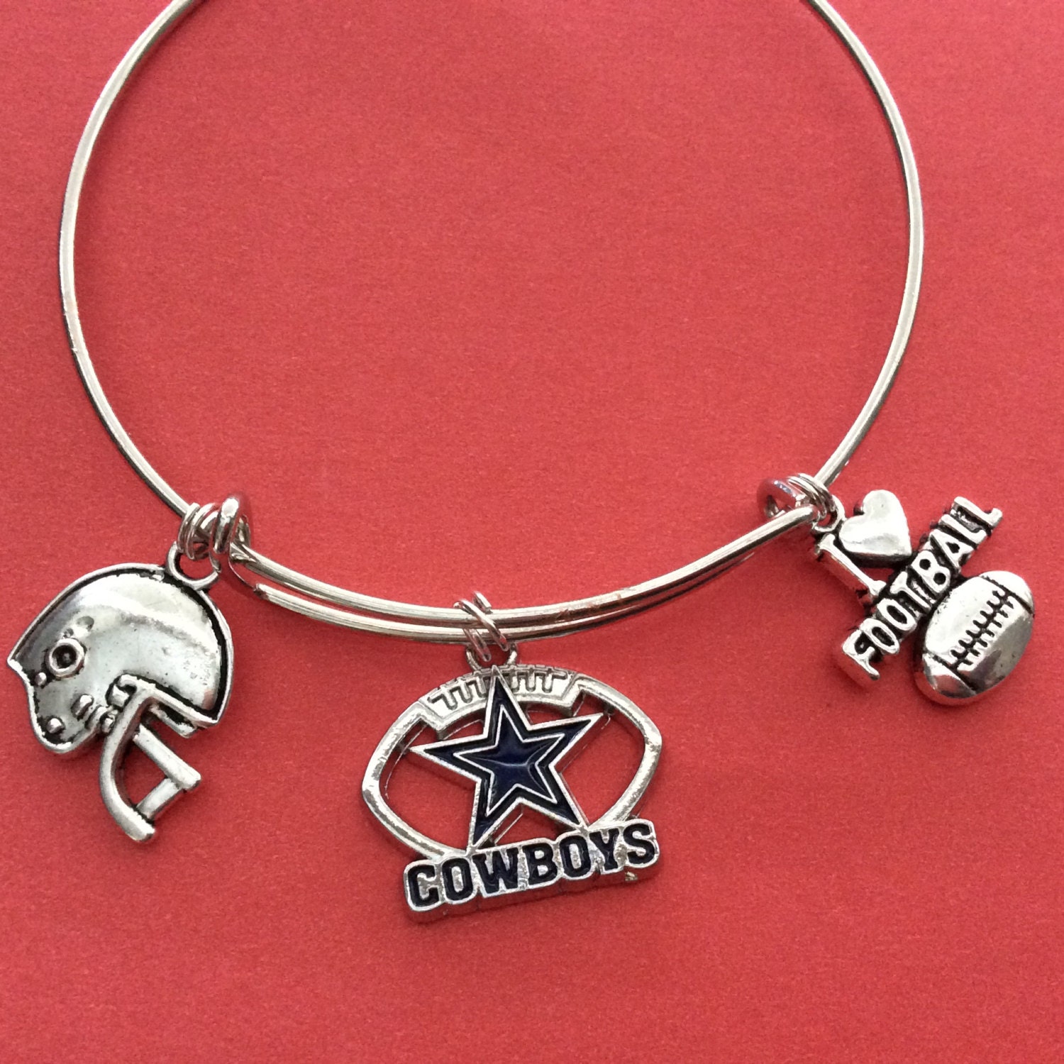 Dallas Cowboys Bracelet Dallas Cowboys Jewelry by JewelsbyJoette
