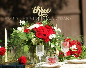 Reception Table Numbers - Set of 1-35 - Gold - Silver - DIY - Elegance Line. Table Numbers.