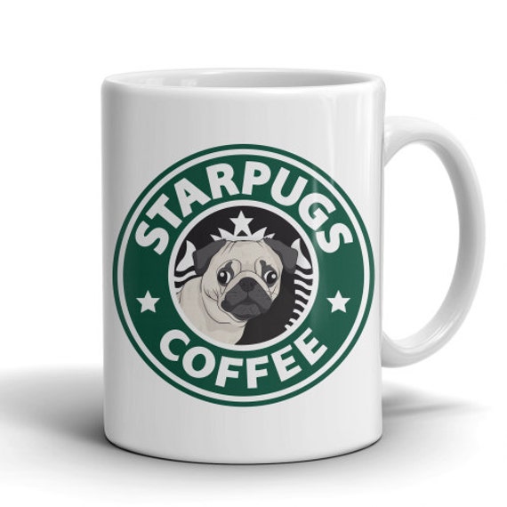 Pug Mug Starpugs Mug Starpugs Coffee Mug Starpugs by MugShotzzz