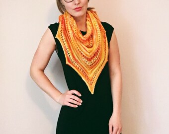 READY TO SHIP: Merino Wool Shawl // Merino Triangle Scarf
