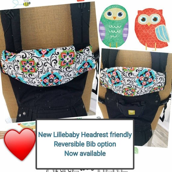 3PC Ergo 360 or Lillebaby Bib/ strap drool pads cover set.