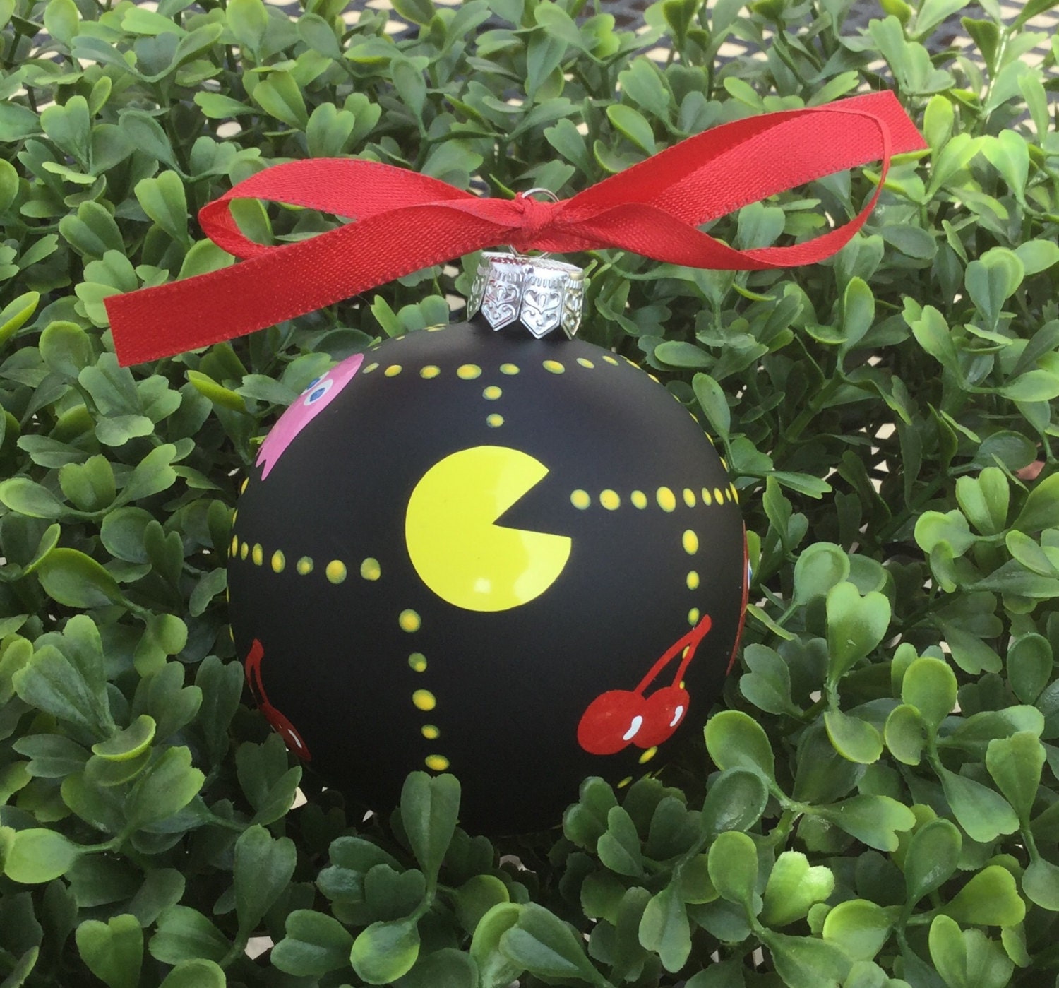 Pac Man Christmas Ornament 