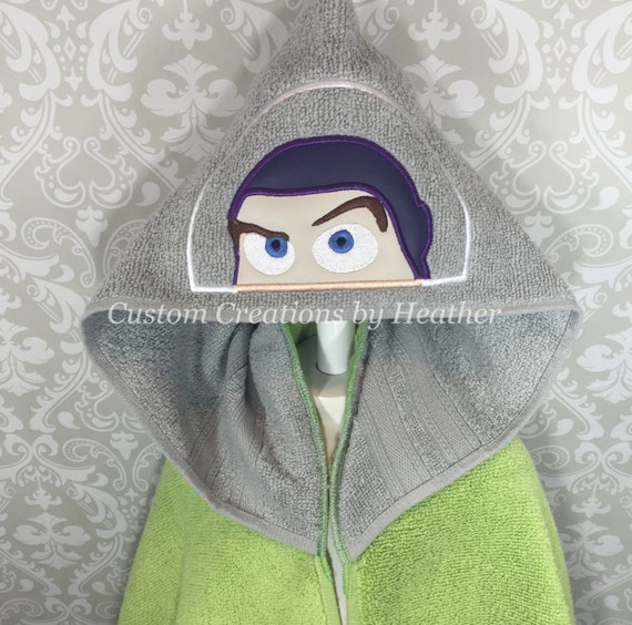 buzz lightyear hooded towel