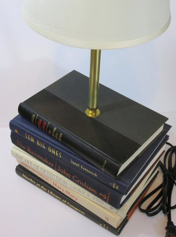 Book Lamp Custom Book Lamp Upcycled Lamp Gift for by MyBooklandia