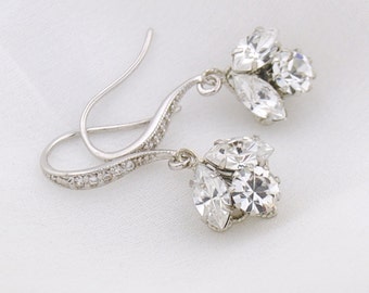Bridal earrings - bridesmaids earrings - crystal wedding earrings - dainty bridal earrings - crystal drop earrings - Idaho earrings