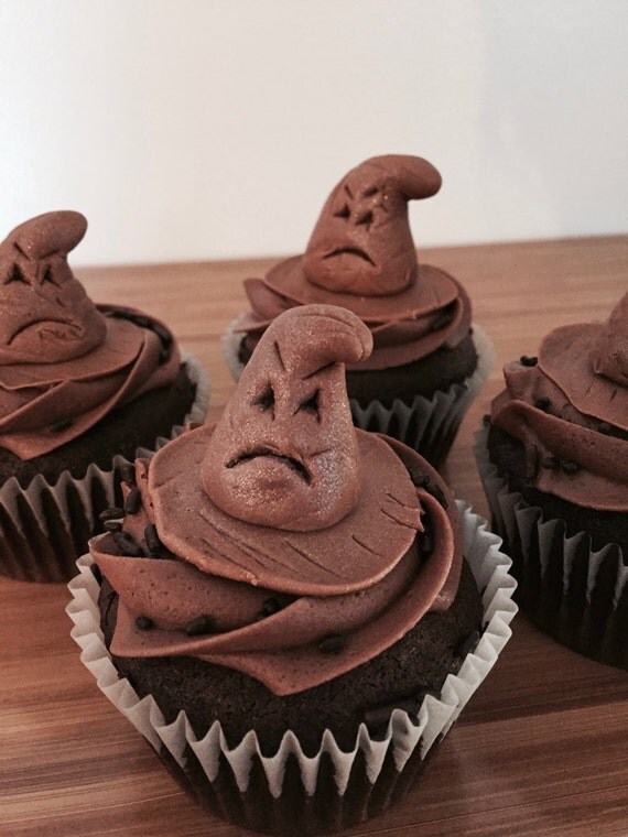 Harry Potter Sorting Hat Cupcake Toppers Set of 12