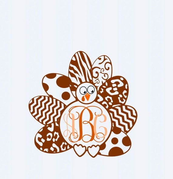 Download Turkey Monogram Frame SVGEPS Png DXF studio by JenCraftDesigns