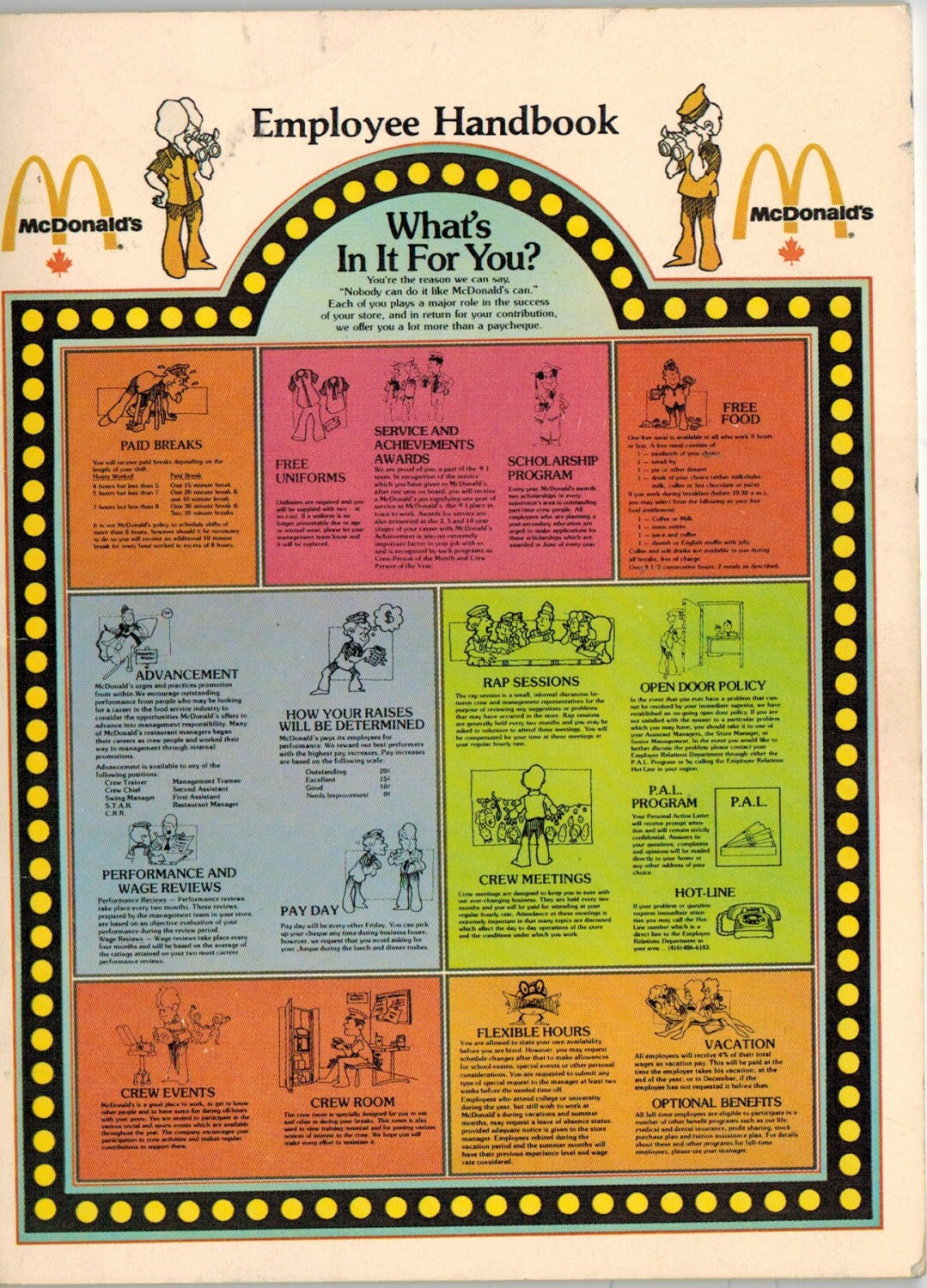 McDonald's Employee Handbook 1980