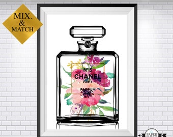Chanel, Chanel poster, Chanel print, Chanel Number 5, Chanel home decor, Chanel wall art, Paris wall art