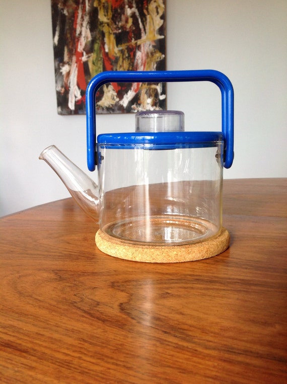 Bodum Danish glass teapot vintage 1970s retro pitcher pot