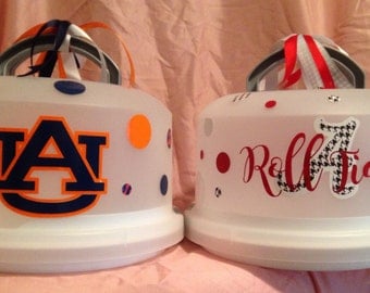 Alabama or Auburn Cake Carrier