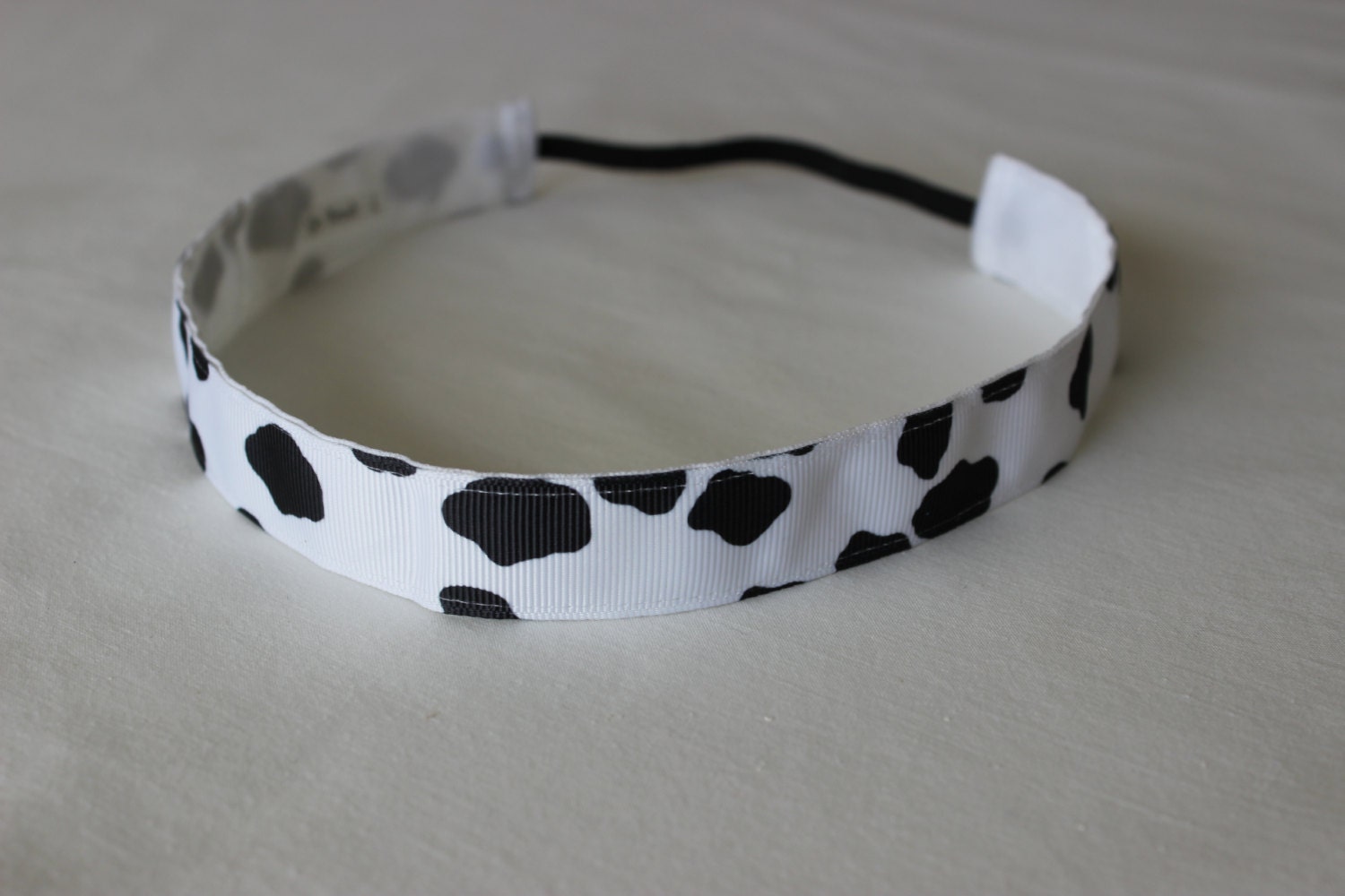 Cow Print Non Slip Headband by GoBandzHeadbands on Etsy