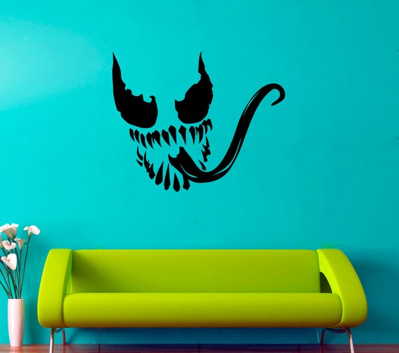 Venom Wall Decal Venom Vinyl Sticker By Kellywallstickers On Etsy