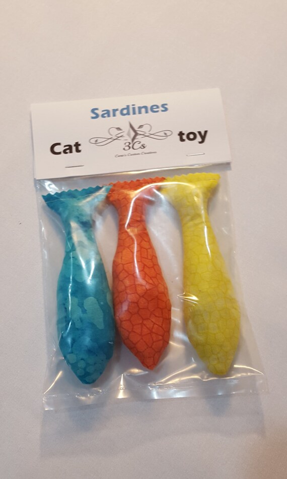 3 Pack Sardine Cat Toy free shipping