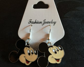 Silver Plated Disney Mickey Mouse Earrings
