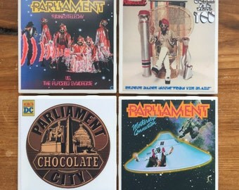Parilament Funkadelic Album Cover Coasters