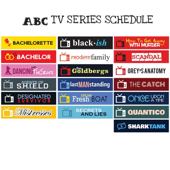 ABC Network TV Series Full Seasons 2016-2017 Schedule By FasyShop