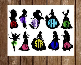 Magic Band Decals | Princess Decals | Disney Band Decals | Monogram Magic Band