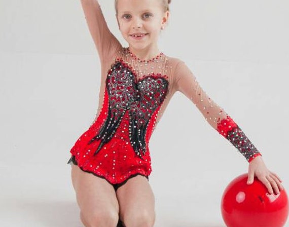 Beautiful leotard in the style of Carmen.