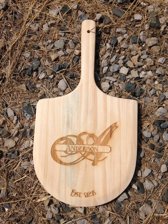 Engraved Wood Pizza Peel Pine Pizza Peel Personalized Pizza