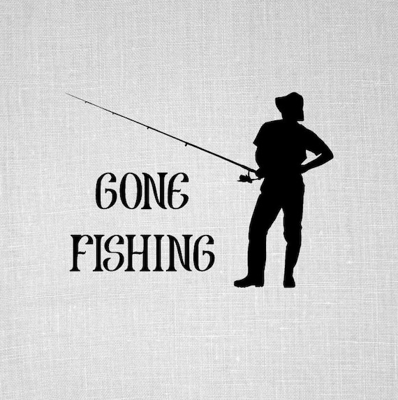 fishing svg gone fishing fisherman design svg by ...