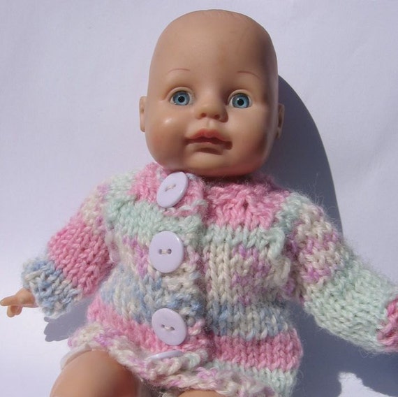 doll 25 cm 10 inch nutka_art handmade doll clothes knit