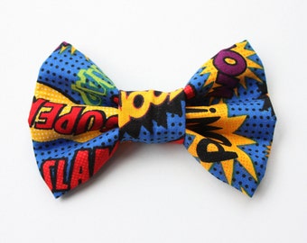 Super Hero Comic Dog Bow Tie