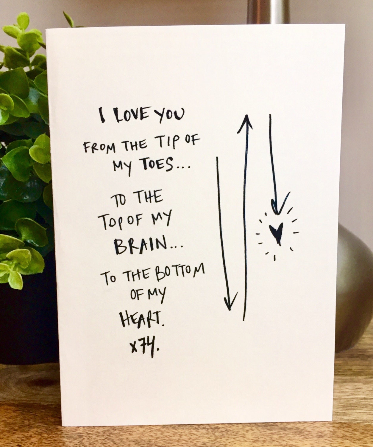 One Year Anniversary Card for husband Paper Anniversary Card