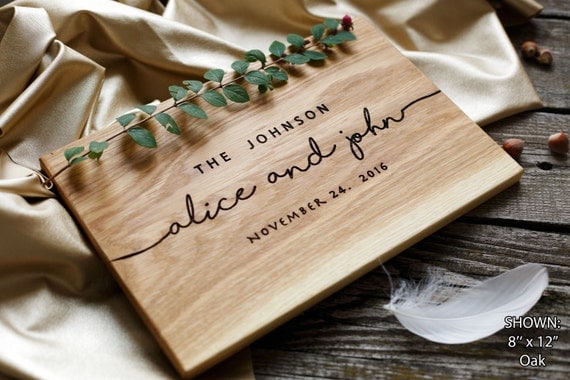  Wedding Gift Personalized Cutting Board Gift by 