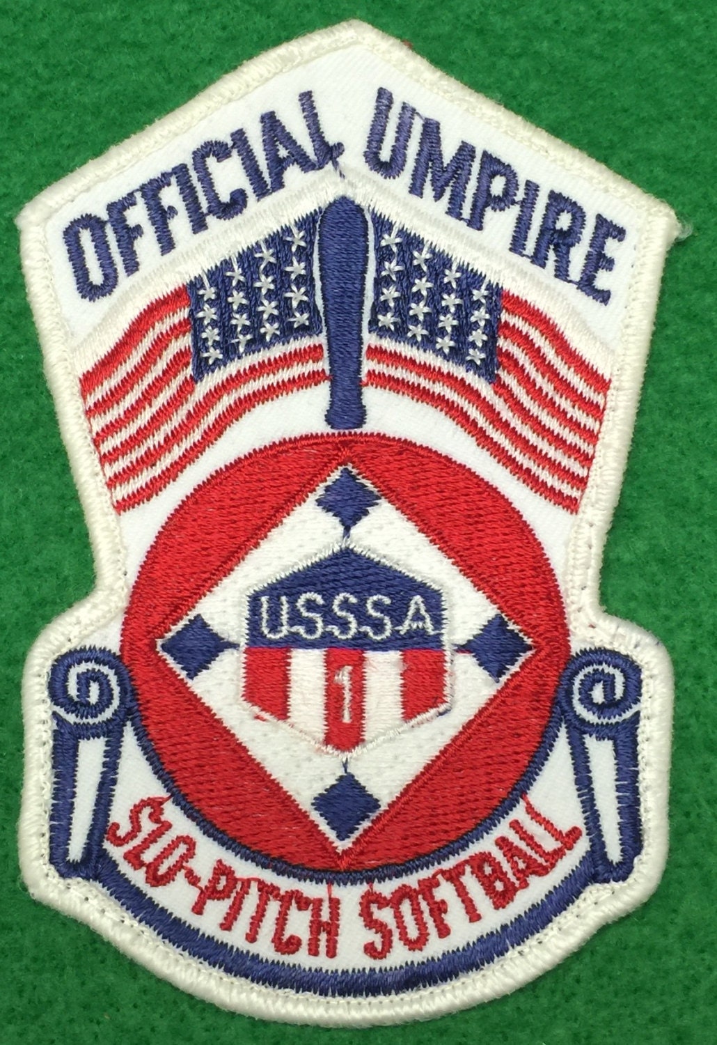 Official Umpire USSSA SloPitch Softball Embroidered Patch