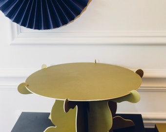 Gold Cake Stand / 10", 14" Wedding Cake Stand / Bridal, Birthday, Cupcake Display / Sweets Table / Heavy Duty Cardboard / Louis XIV