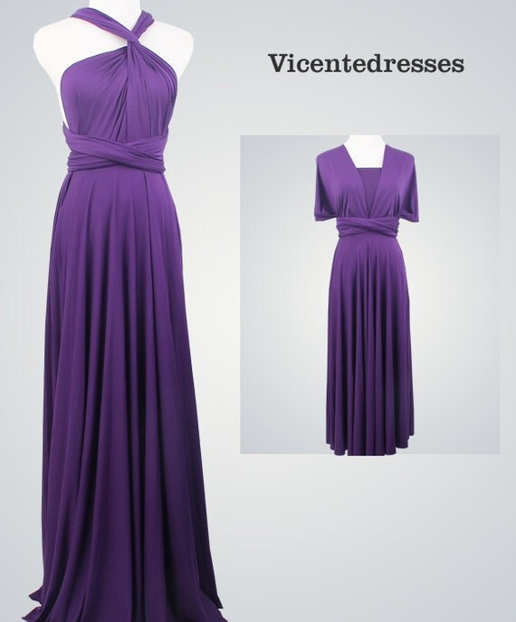 Purple Long Bridesmaid DressFormal Dress by VicenteDresses