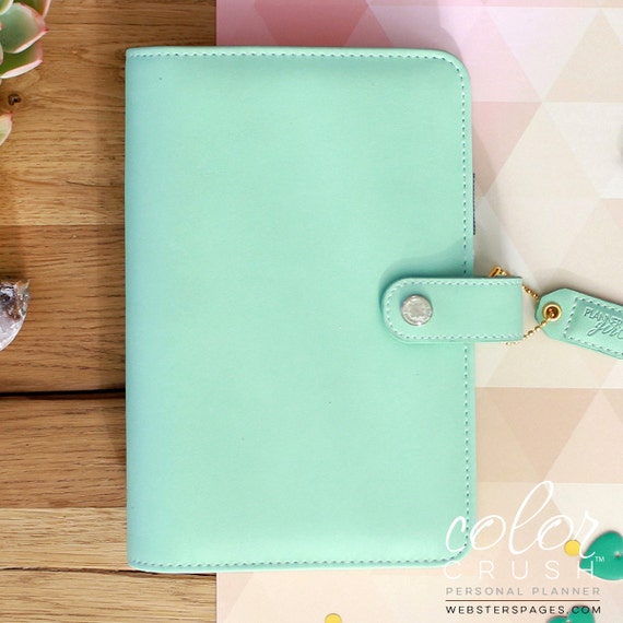 MINT GREEN NOTEBOOK Webster's Pages Binder Planner by SnootyBooks