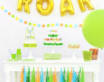 Dinosaur Birthday Party Package, Dinosaur party theme, Complete dinosaur party in a box, Dinosaur party decorations, Dinosaur party supplies
