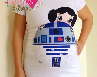 Maternity shirt, Princess Leia Costume, Maternity top, Pregnancy gift, Preggers shirt, Star wars maternity, Baby shower gift, Nursing