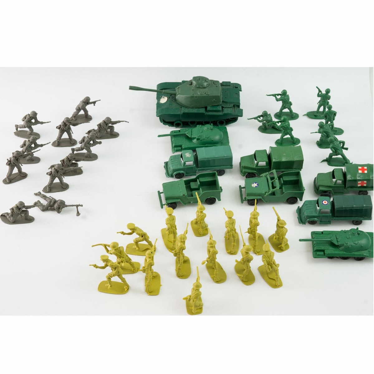 Vintage Plastic Toy Soldiers lot of 33 by VintageEuropeEast