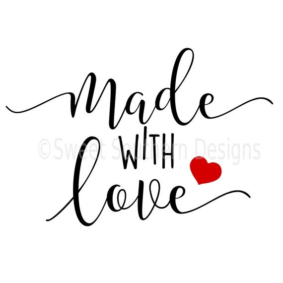 Download Made with love heart DXF SVG instant download design for