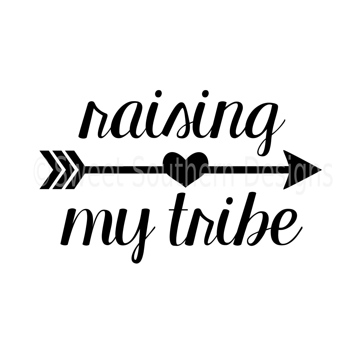 Download Raising my tribe mom arrow SVG instant download design for