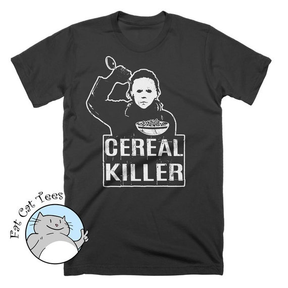 Funny Halloween T Shirt Cereal Killer Shirt Horror T Shirts